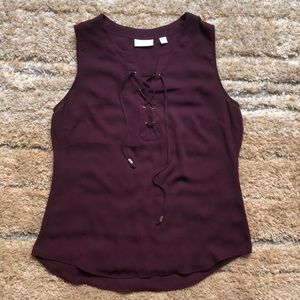 EUC NY & Co. maroon top